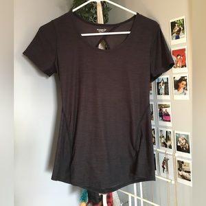 Black workout T-shirt